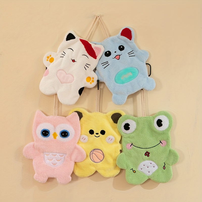 Cute Plush Animal Hand Towels