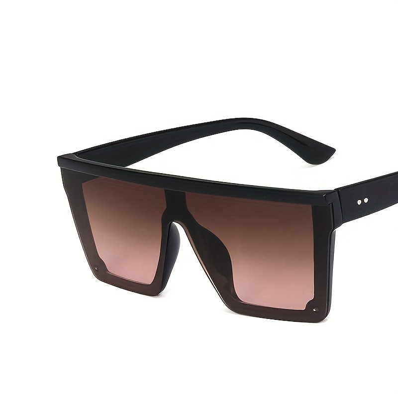 Large Square Metal Hinged Sunglasses