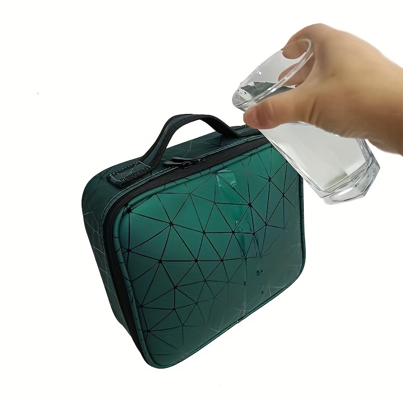 Waterproof Rhombus Toiletry Bag Portable Large Capacity - Temu