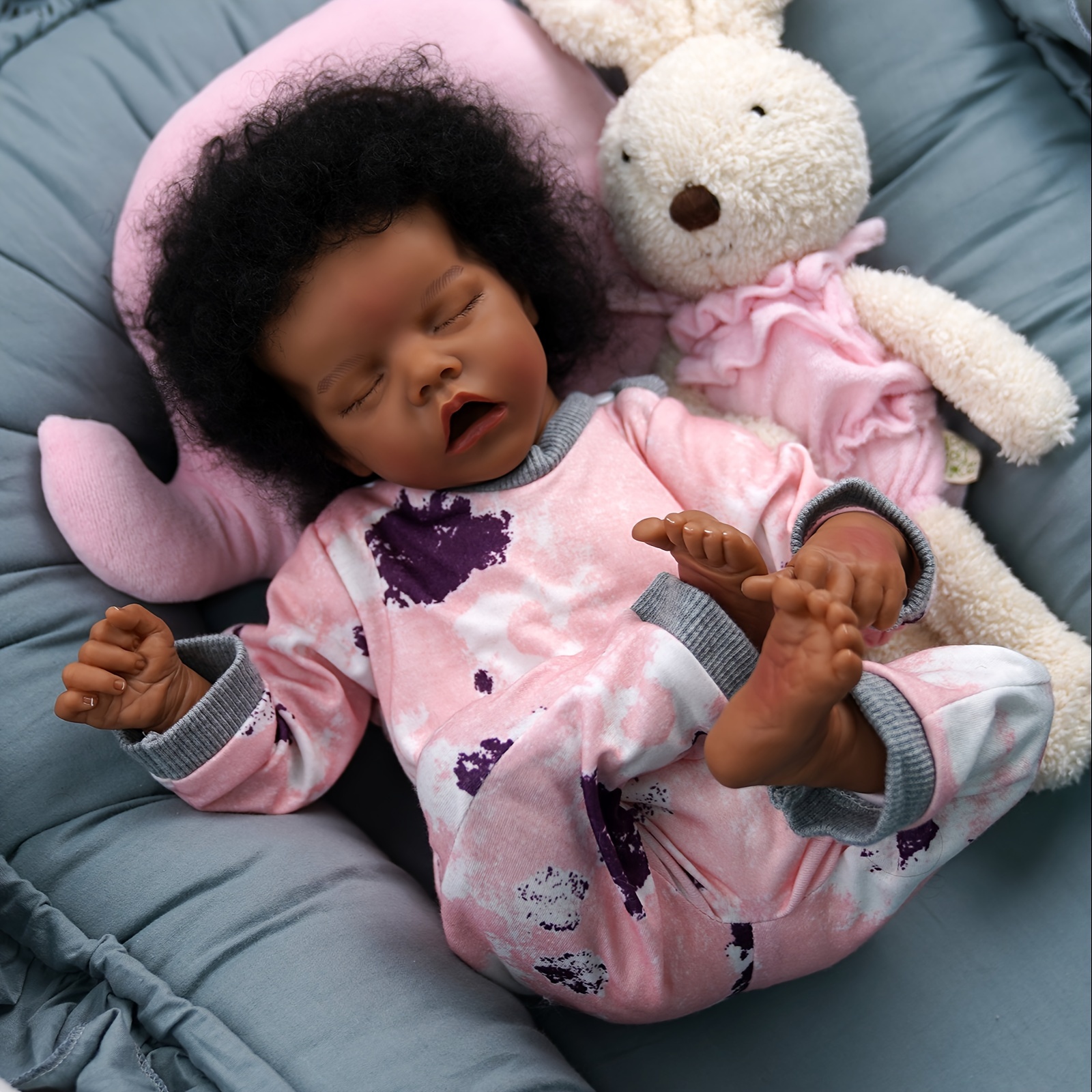 Full Body Silicone Baby Doll African American -  Canada