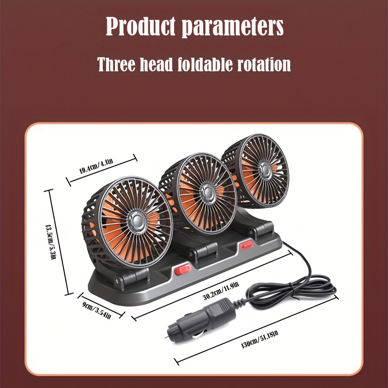 24v/12v Usb Car Fan: Keep Your Vehicle Cool Refreshed With - Temu