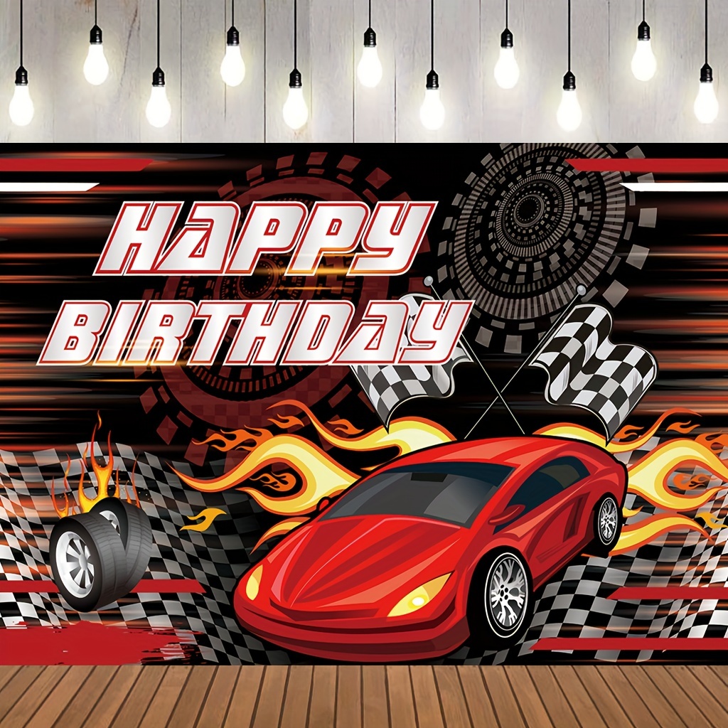 Un anniversaire sur le thème de Cars & des courses de voiture