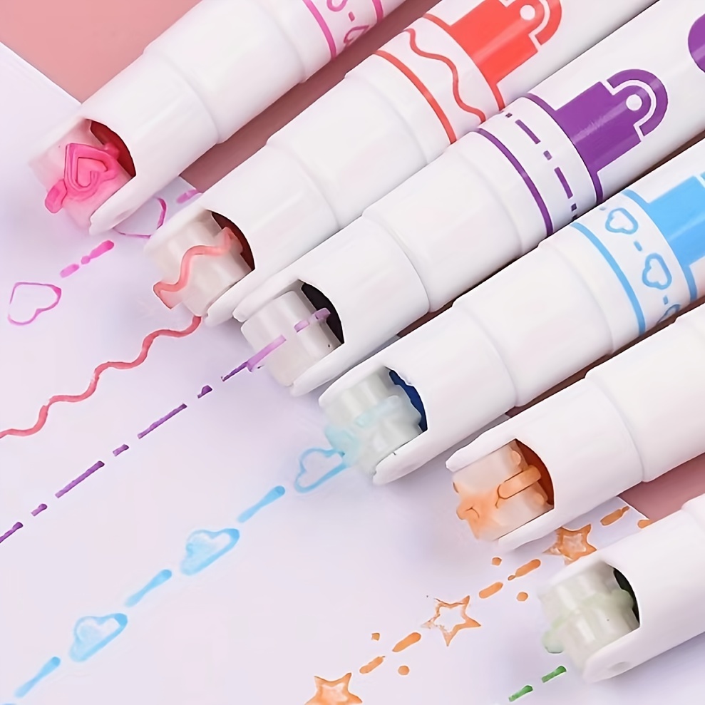 12 Color Stamp Pen Set - Temu