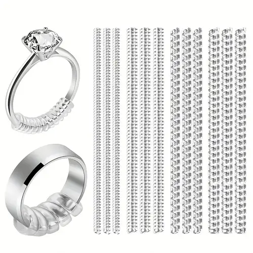 Ring Sizer Adjuster For Loose Rings 4 Sizes Of 8pcs/pack Invisible Ring  Guards For Men And Women Silicone Ring Size Adapters With Magnified Glass  Ring