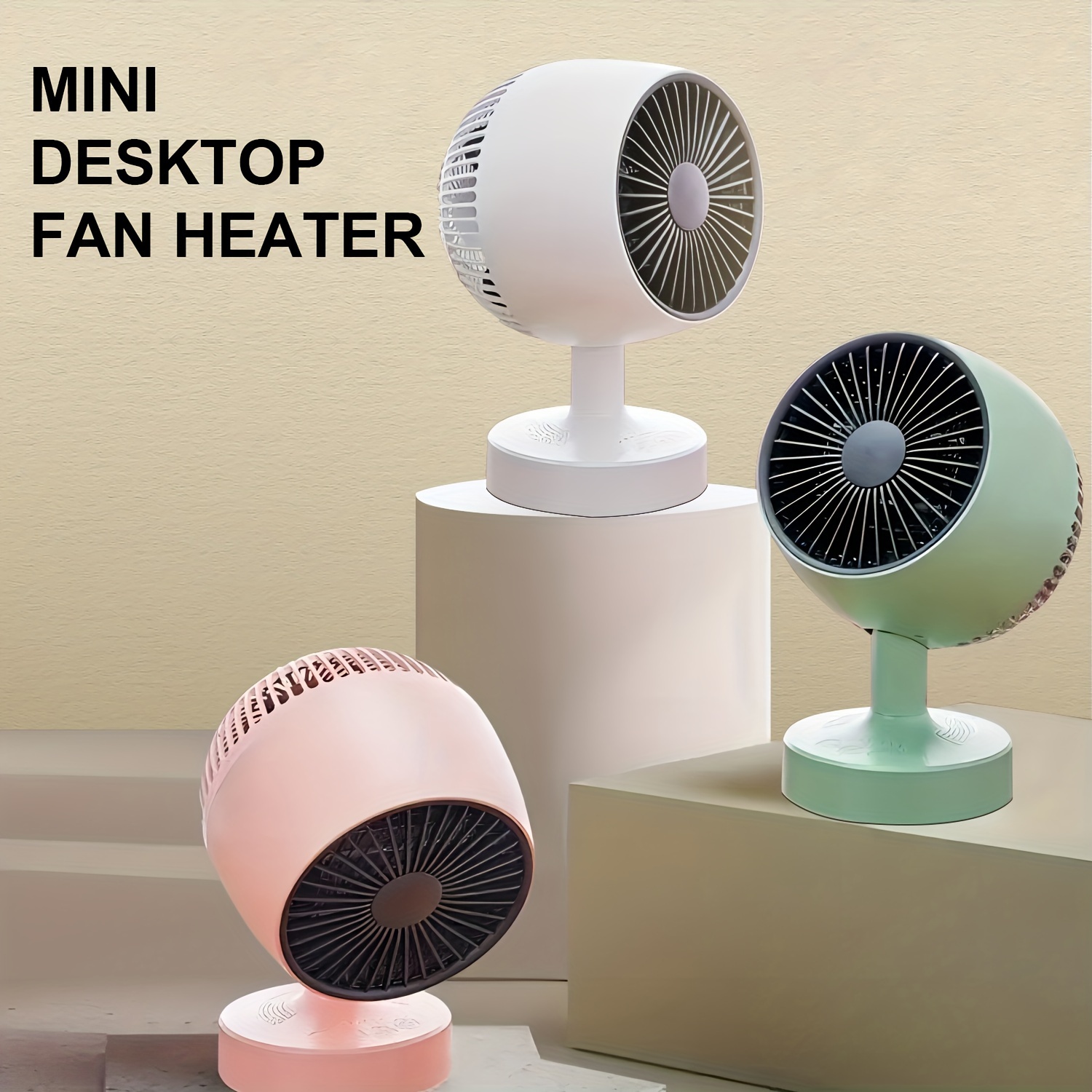 Petit radiateur électrique, ventilateur de chauffage d'air à chauffage  rapide, radiateur de bureau portable avec protection contre la surchauffe