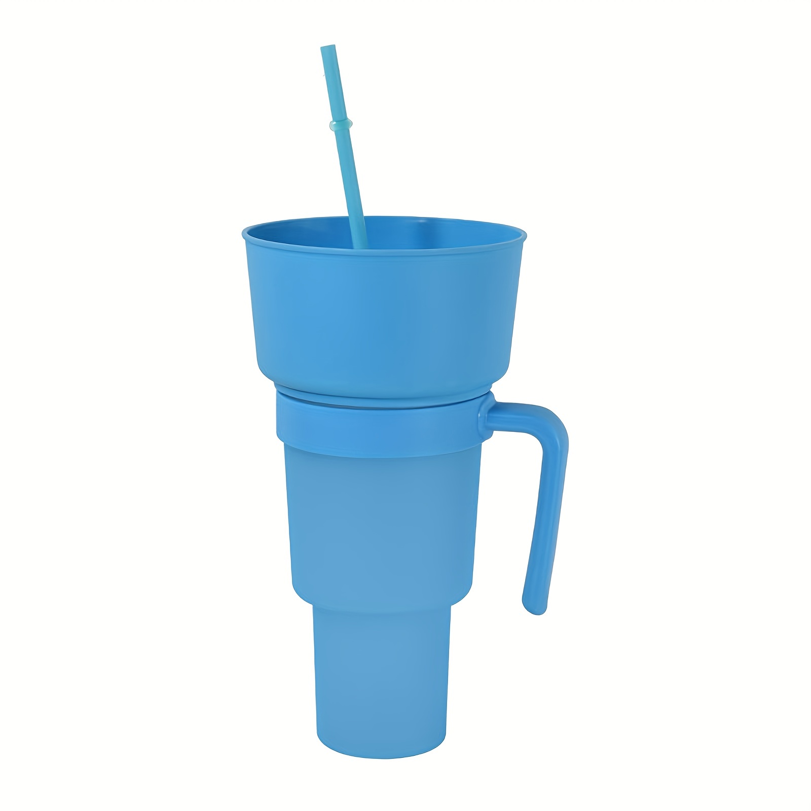 2 IN 1 TRAVEL SNACK DRINK CUP BOTTLE CONTAINER LID WITH STRAW 3D model