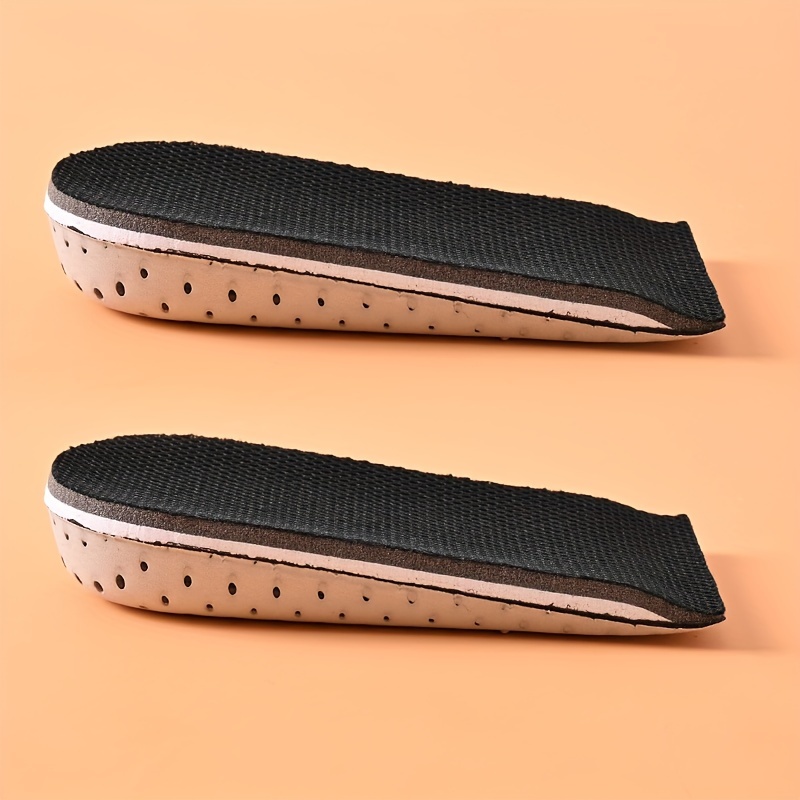 1 Pair Height Increasing Insoles 2/3/4cm Height Increasing Half Insoles Lightweight Comfortable Breathable Sweat-absorbing Non-deformable For Casual Shoes Sports Shoes