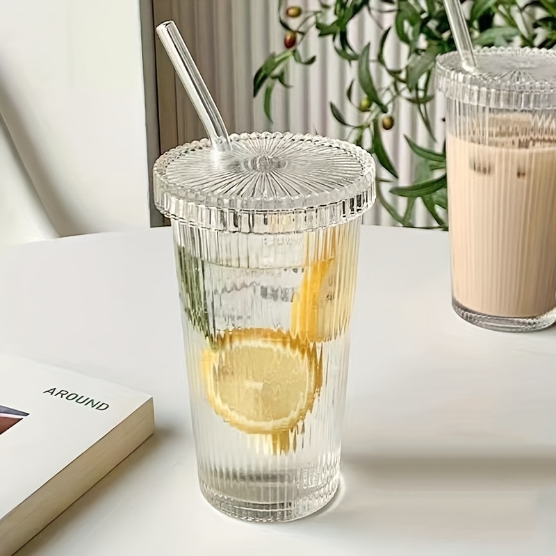 Tumbler Glass Ice Coffee Cup Simple Modern Milk Water Drink - Temu