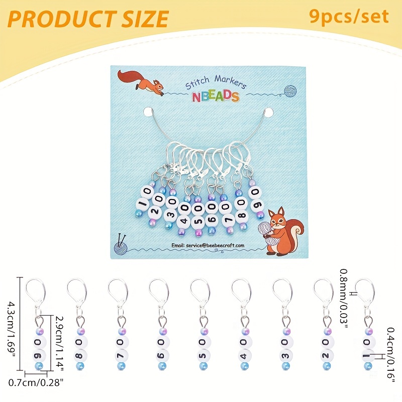 Stitch Markers Alloy Enamel Crochet Stitch Marker Charms - Temu