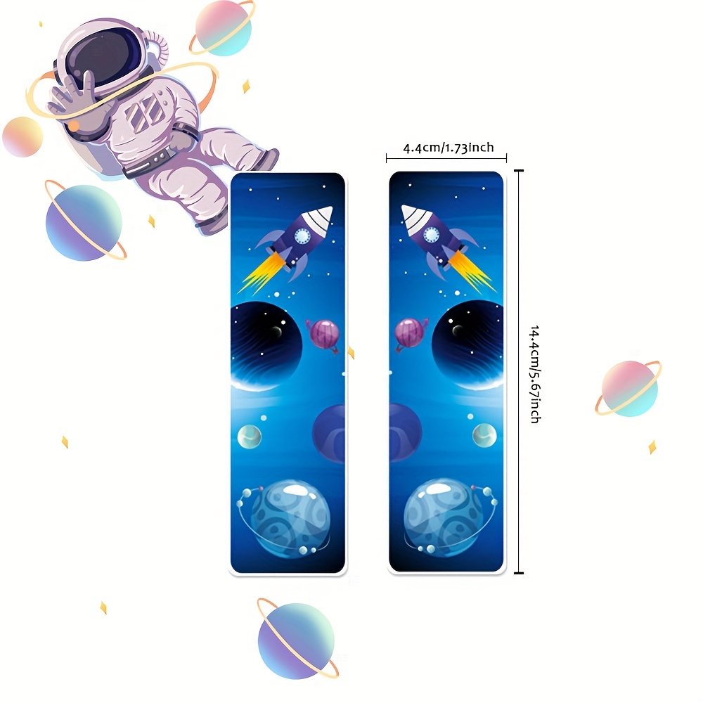 Space themed Bookmarks Color Planet Spaceships Rocket - Temu