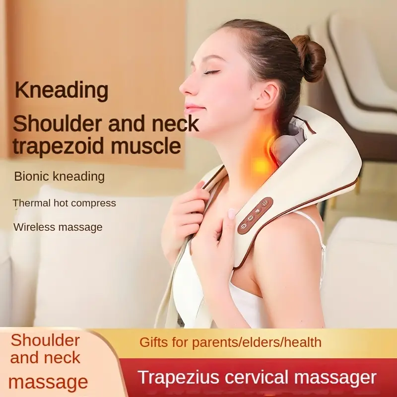 1pc 8D Shoulder And Neck Massager, Simulates Human Hand Massage. It  Massages The Shoulders, Neck, And Trapezius Muscles Like A Real Person,  Suitable F