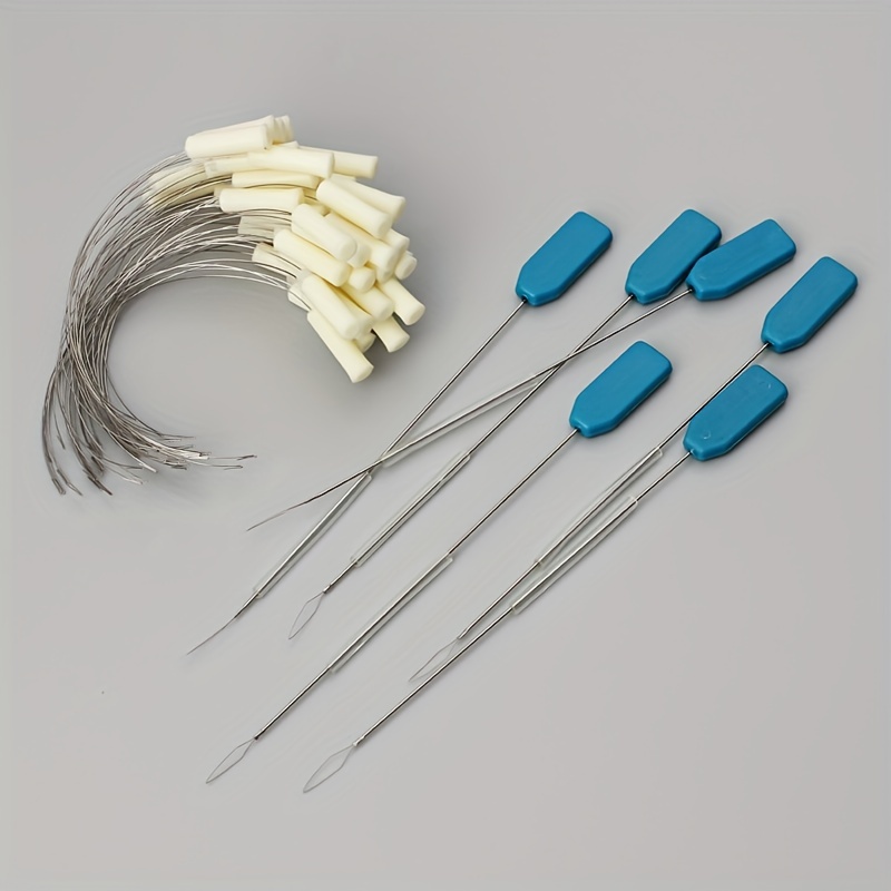 10Pcs Fish Shape Manual Needle Threader Wire Loop DIY Simple