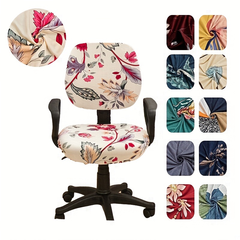 

1pc Elastic Computer Office Chair Cover, 14.9"x19.7", Spandex Rotating Lift Armchair Slipcover, Washable Seat Protector