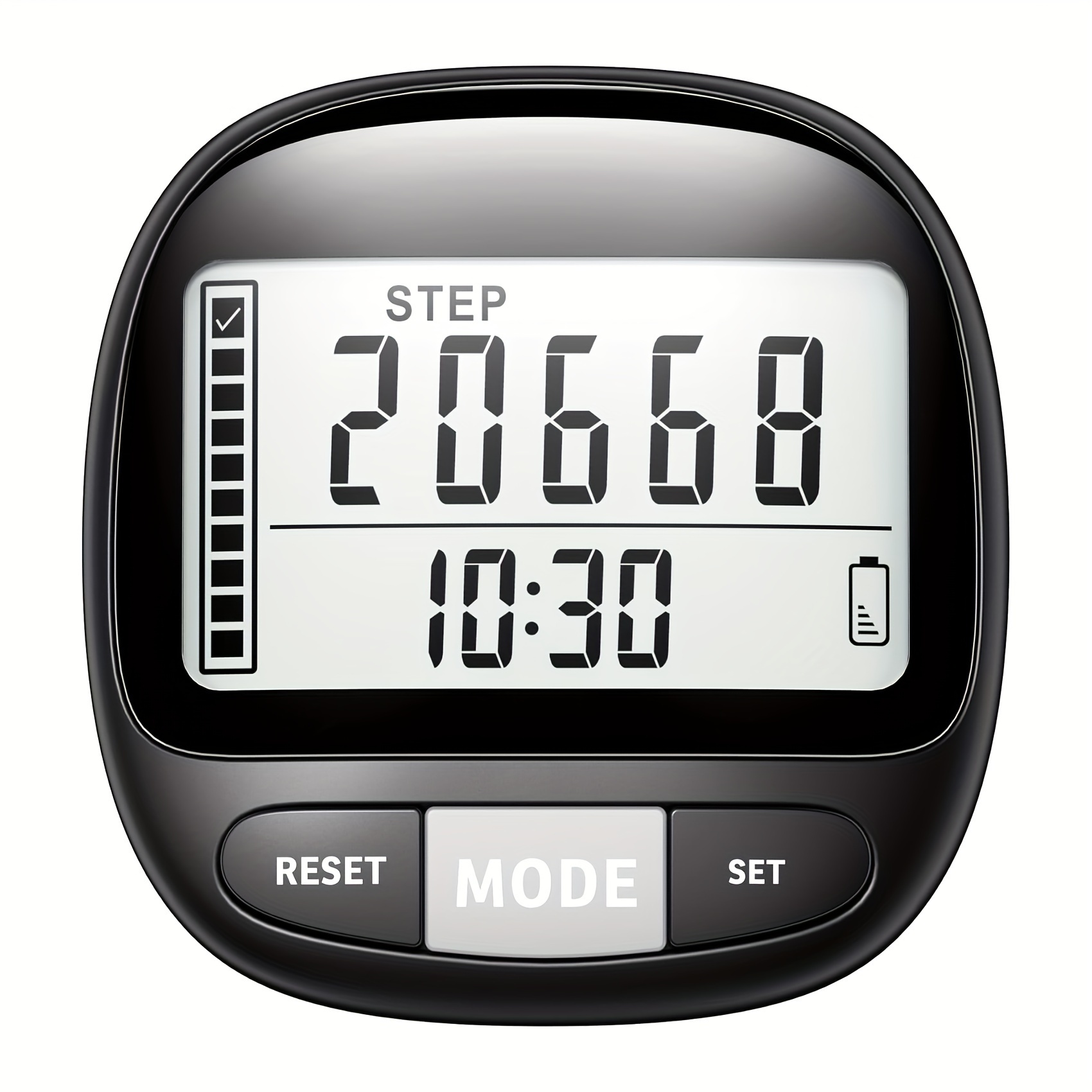 Podometre pedometre Numerique Compteur de distance de marche de pas et de  Calories 5 digit Precis