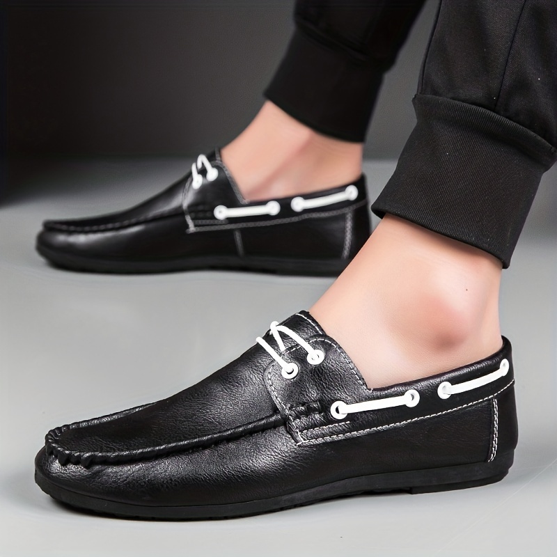 Zapatos Cuero Sintético Informales Formales Hombres, Cómodos Zapatos  Conducción Suela Suave Transpirable - Calzado Hombre - Temu