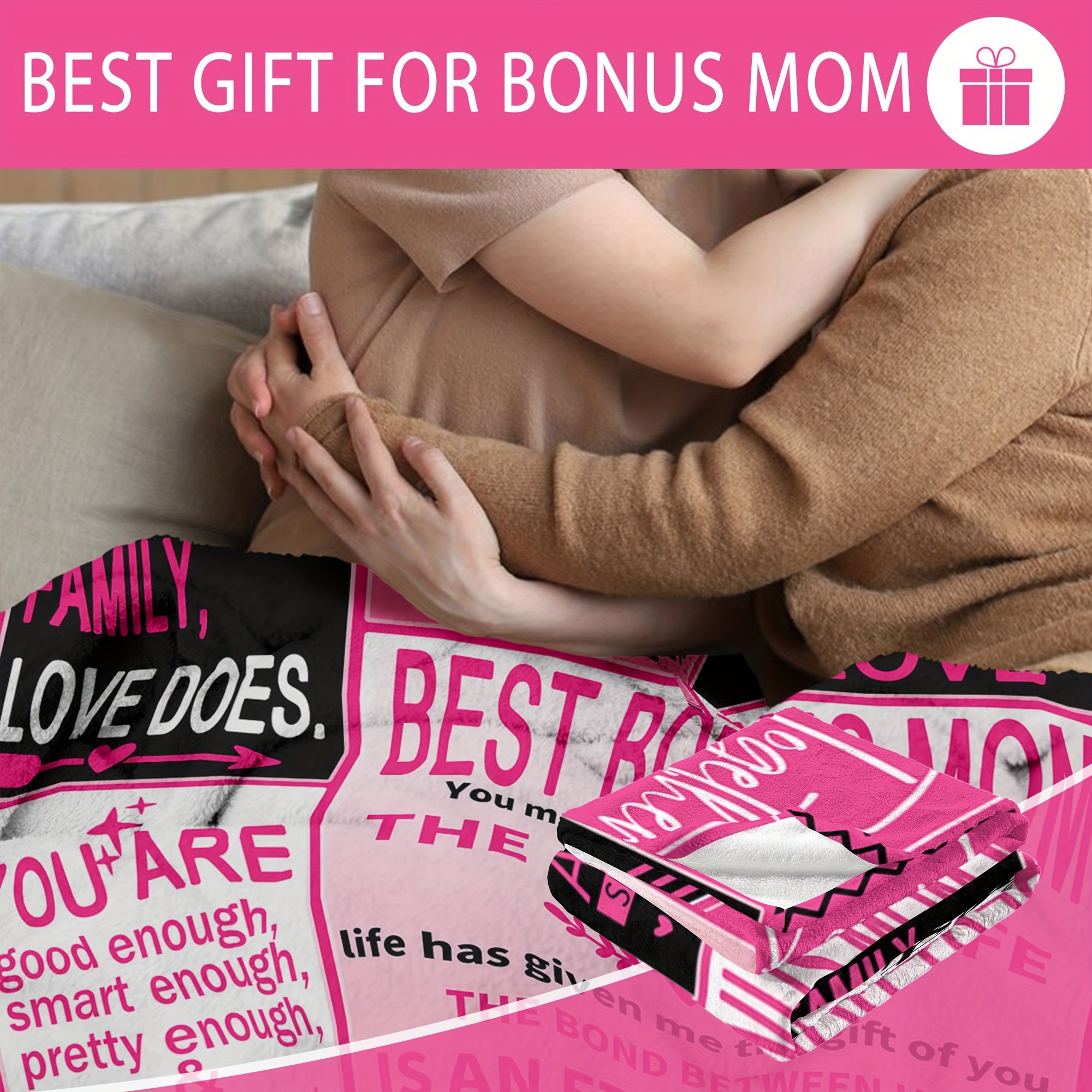 Mom Gifts, To My Mom Blanket, Mom Gift From Daughter, Everything I Am Is  Because Of You, Throw Blanket, Blanket Gift For Mom