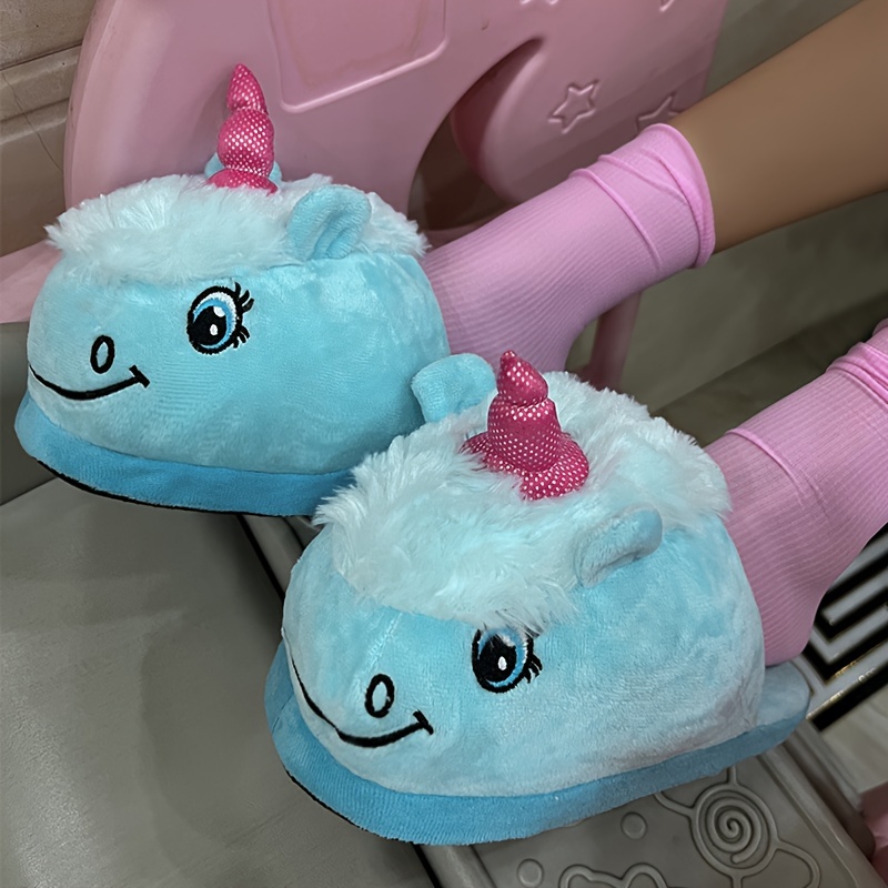 Blue clearance unicorn slippers