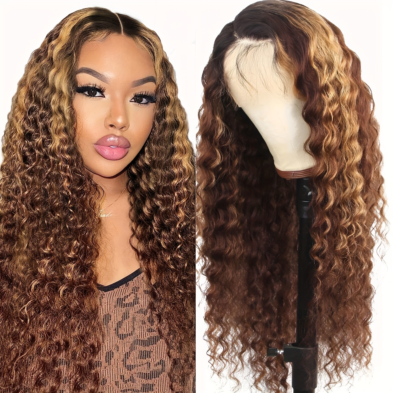 Liso HD Transparente Lace Frontal Perucas, 250% Cabelo Humano, T