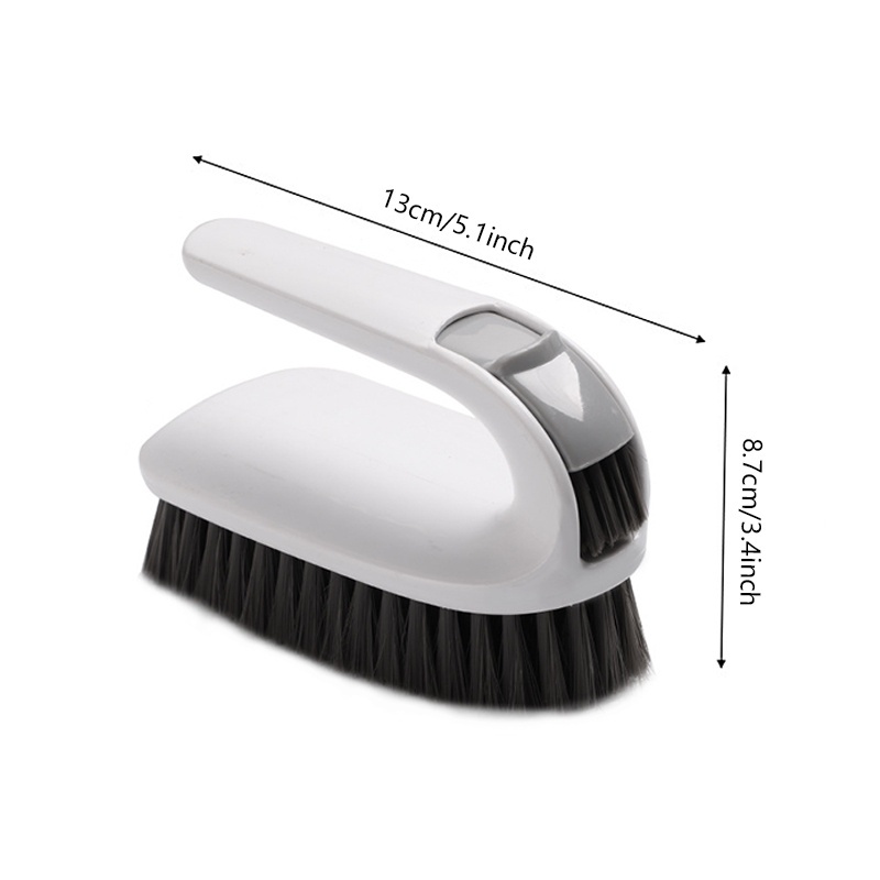 1pc Plastic Multifunctional Cleaning Brush For Household, Simple And  Portable, Hard Bristle For Shoe Cleaning, Various Colors Available