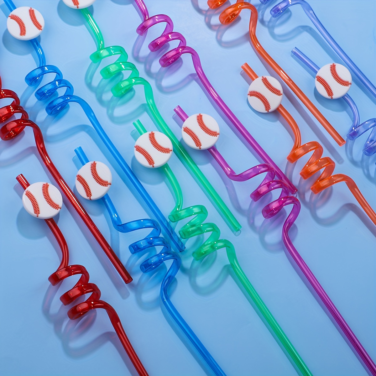 Baseball Straws