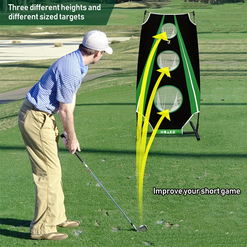 Golf Swing Practice Chipping Net Golf Hitting Training Net - Temu