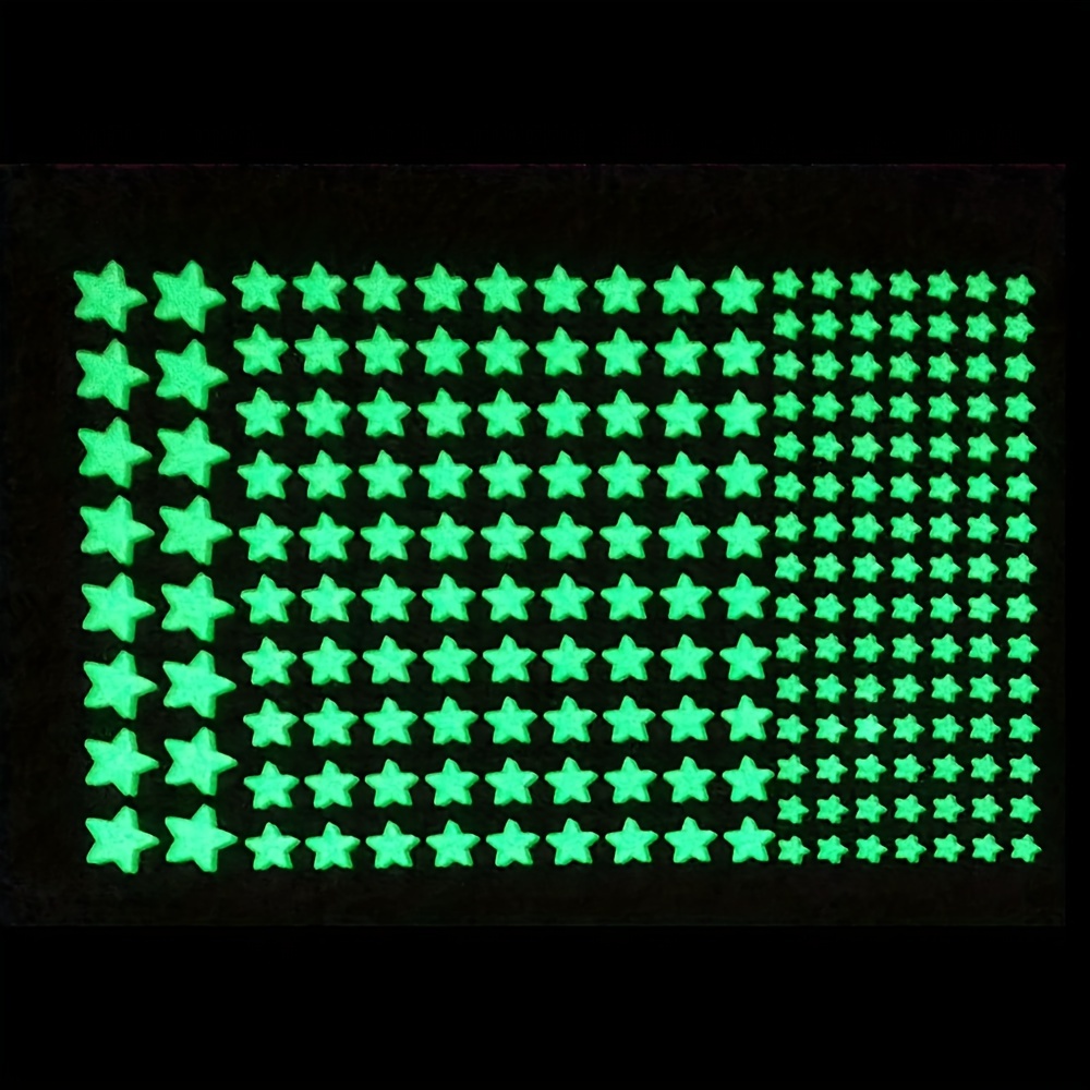 1 feuille d'autocollants étoiles phosphorescentes pour - Temu Belgium