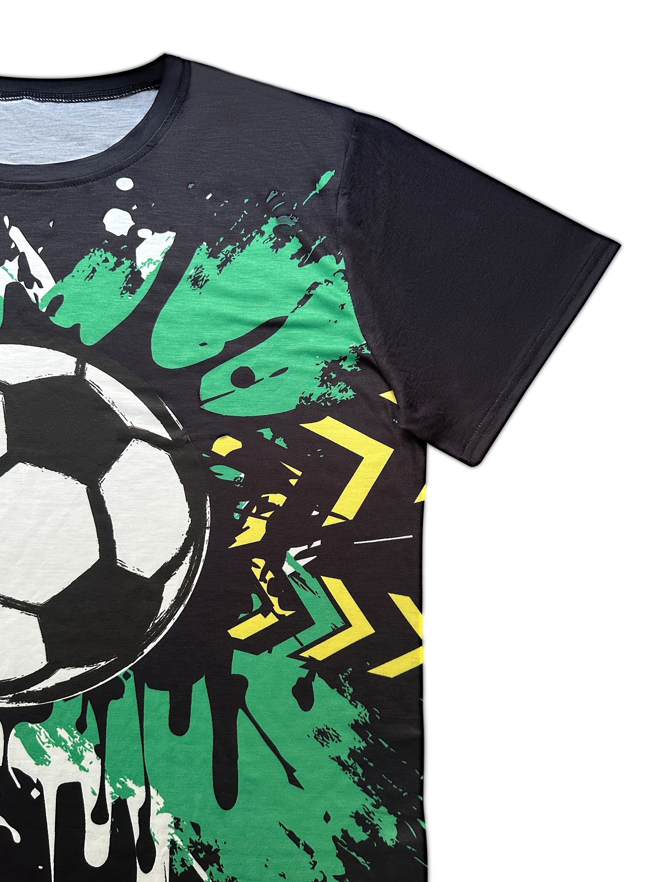 Plus Size Camiseta Fútbol Estampado Gráfico Hombres - Temu Chile