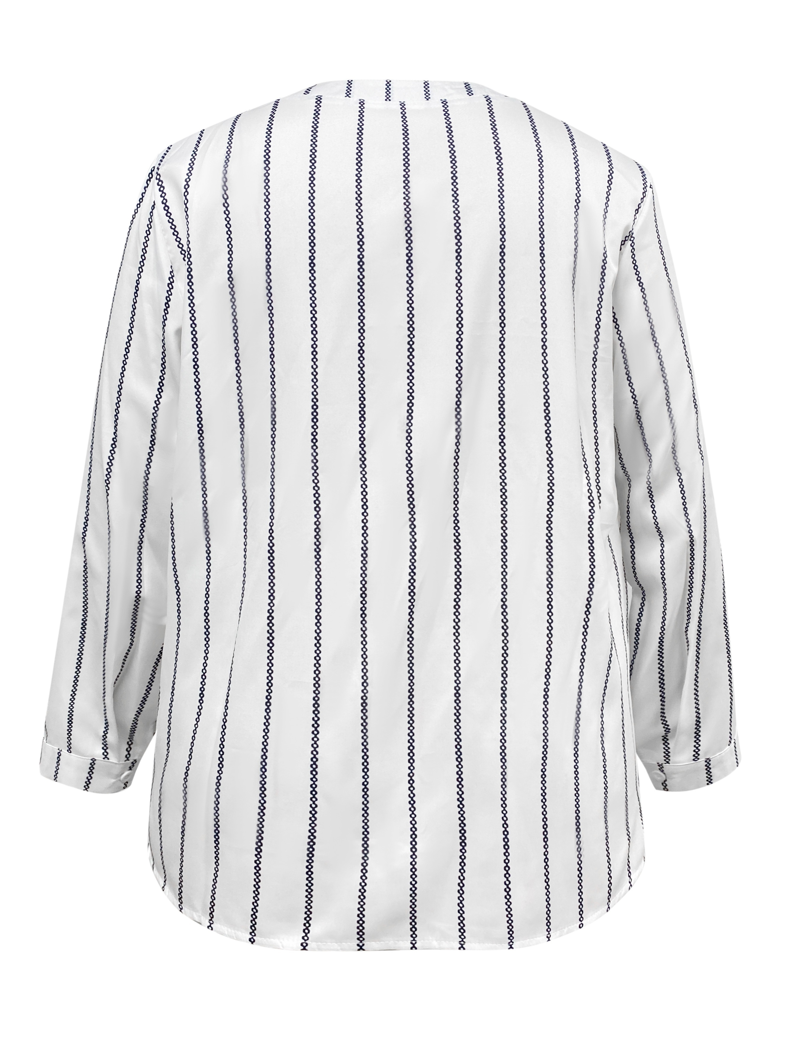 Camisetas de talla grande para mujer, camisas de manga larga con cuello en  V con muesca, blusas de verano con botones