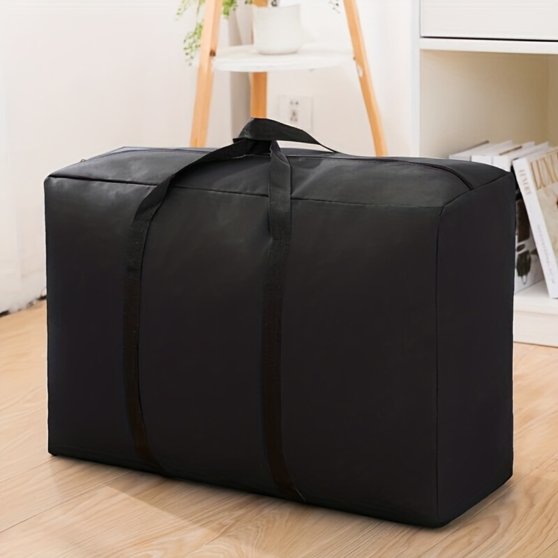 Solid Color Large Capacity Zipper Duffle Bag - Temu