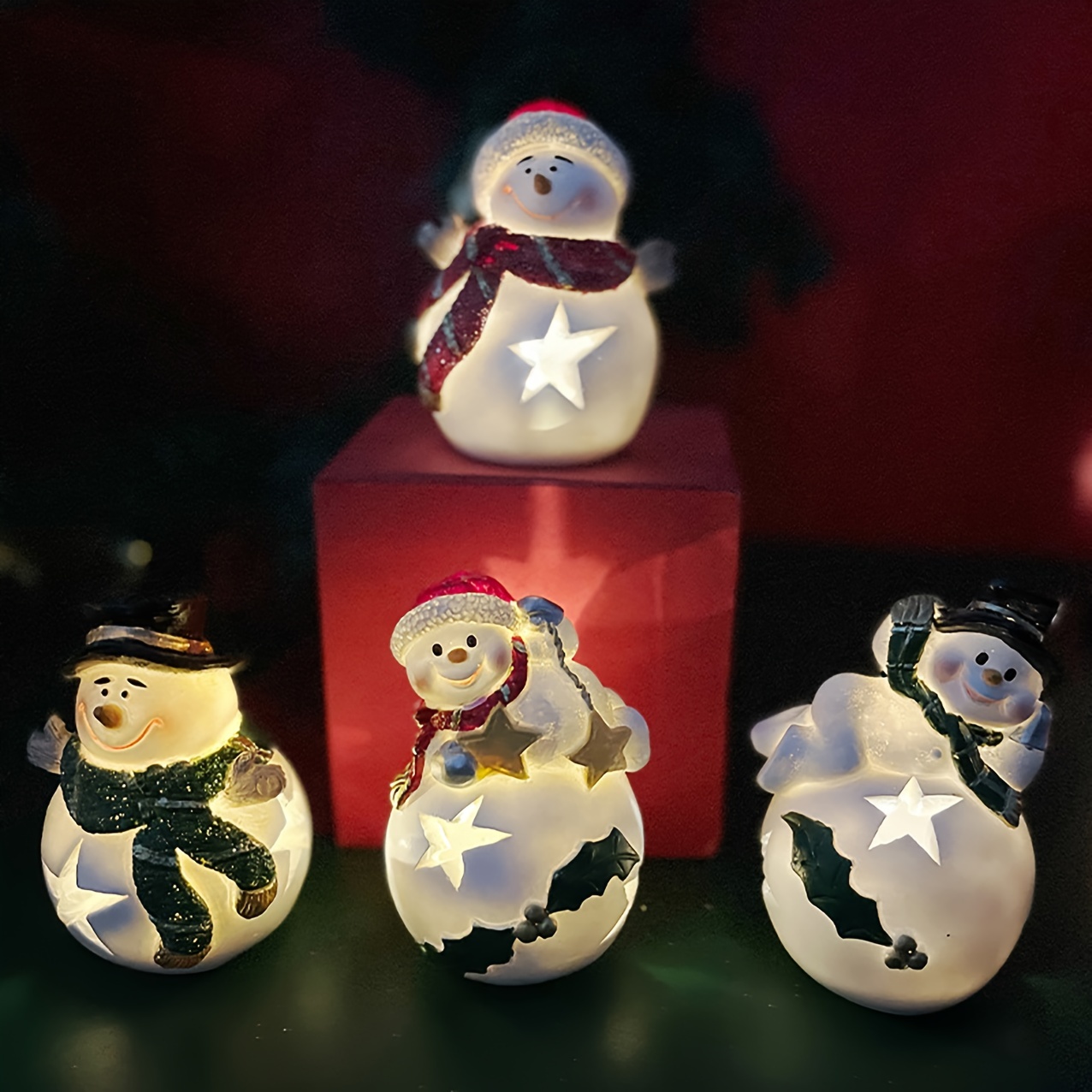 Salt and Pepper Shakers Light up Christmas Ornament Christmas Decorations 