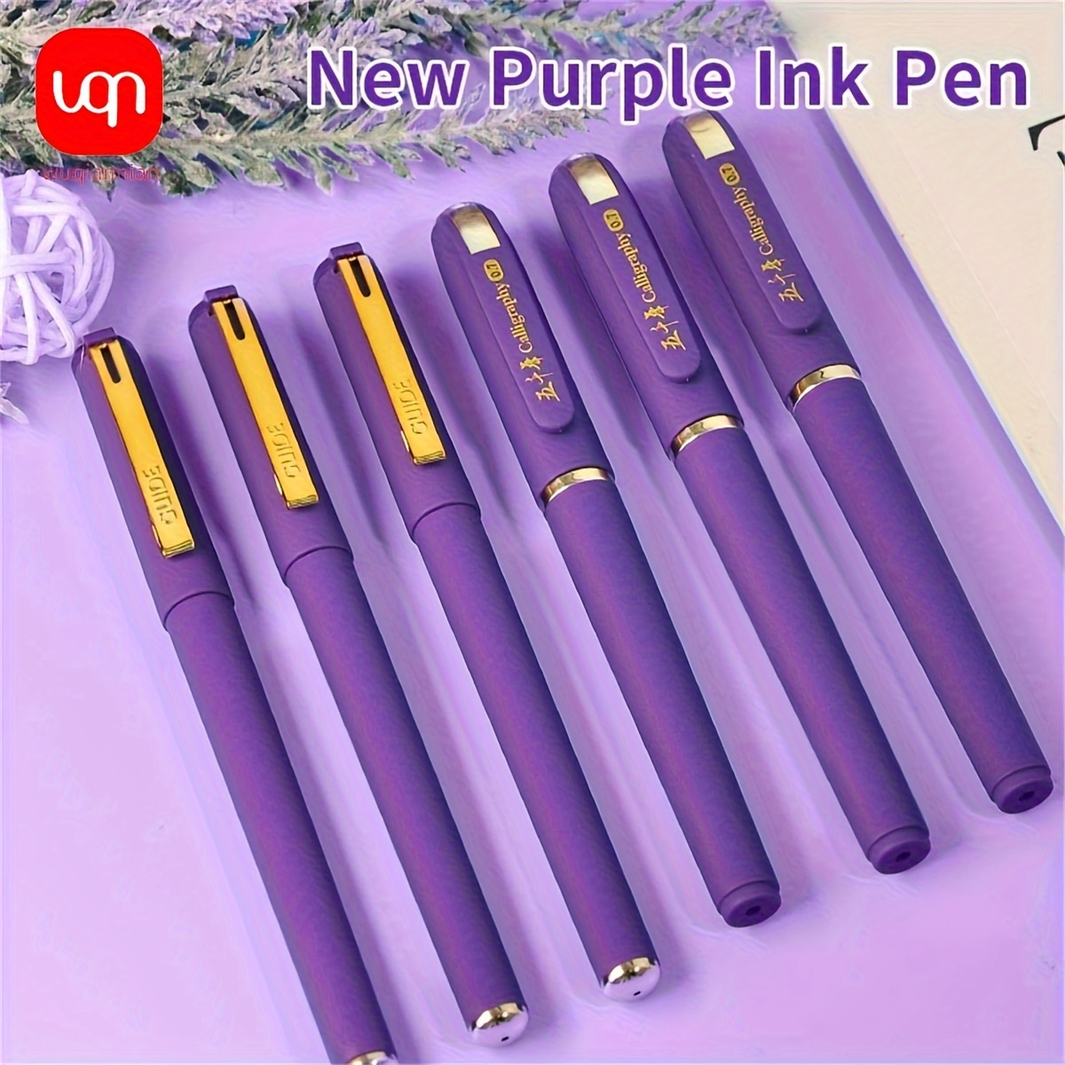 Retro Rummy Texture Ballpoint Pen - Smooth Writing, Japanese Quality Purple