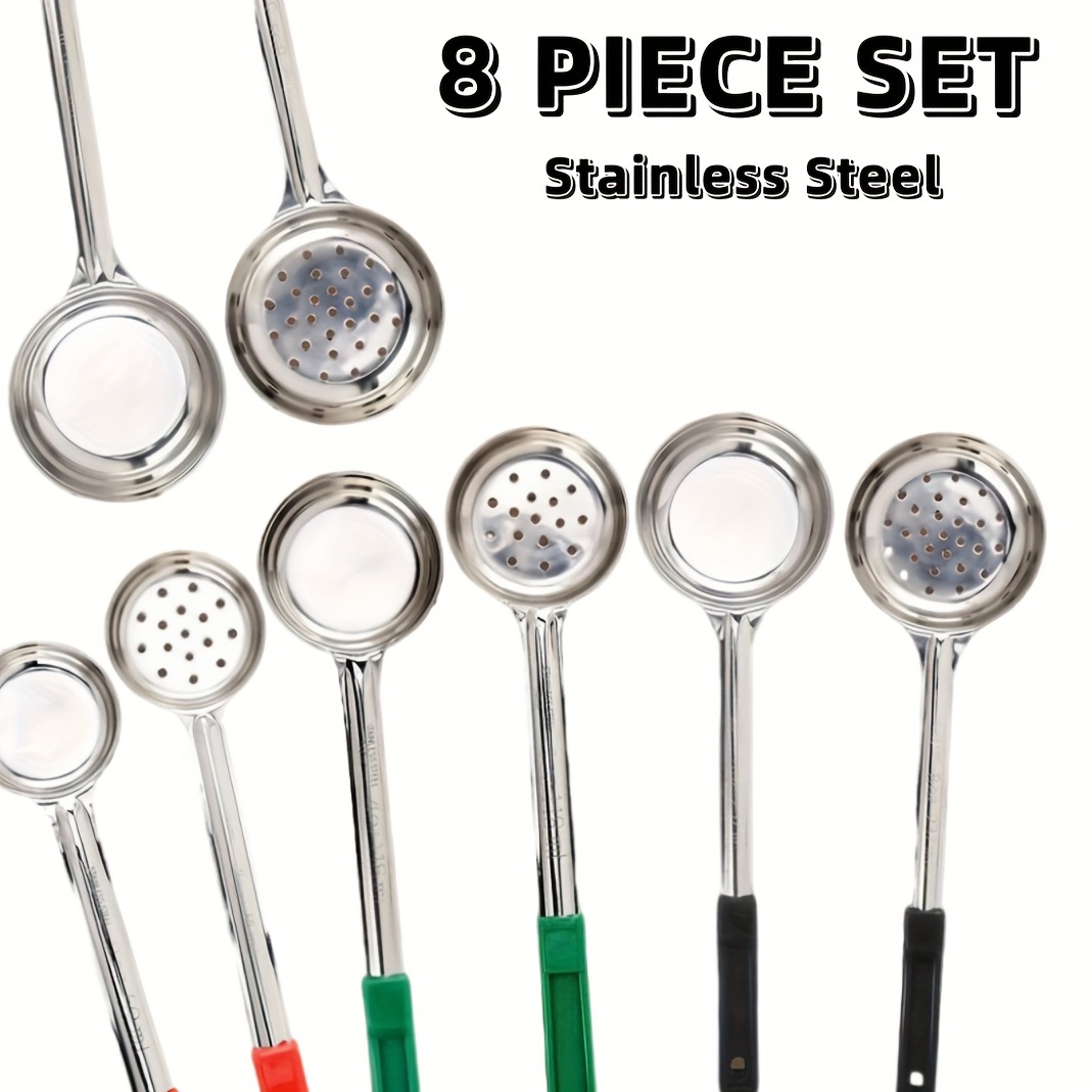 Portion Control Serving Spoons, 4-Piece Ladle Set