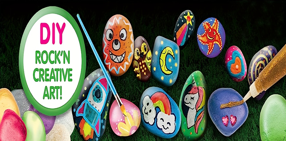 Rock Painting Kit for Kids - Arts and Crafts for Girls & Boys Ages 6-12
