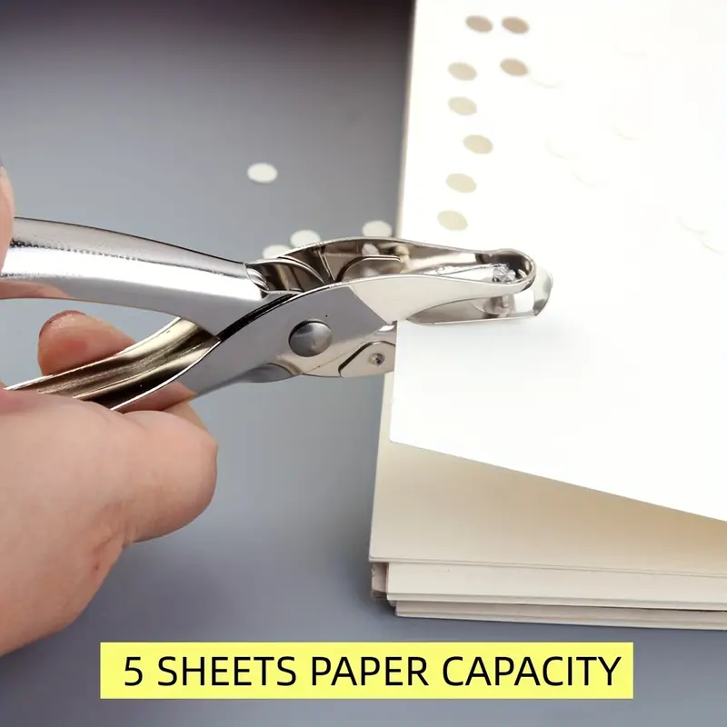 Single Hole Puncher Capacity Classic Office Paper Punch For - Temu