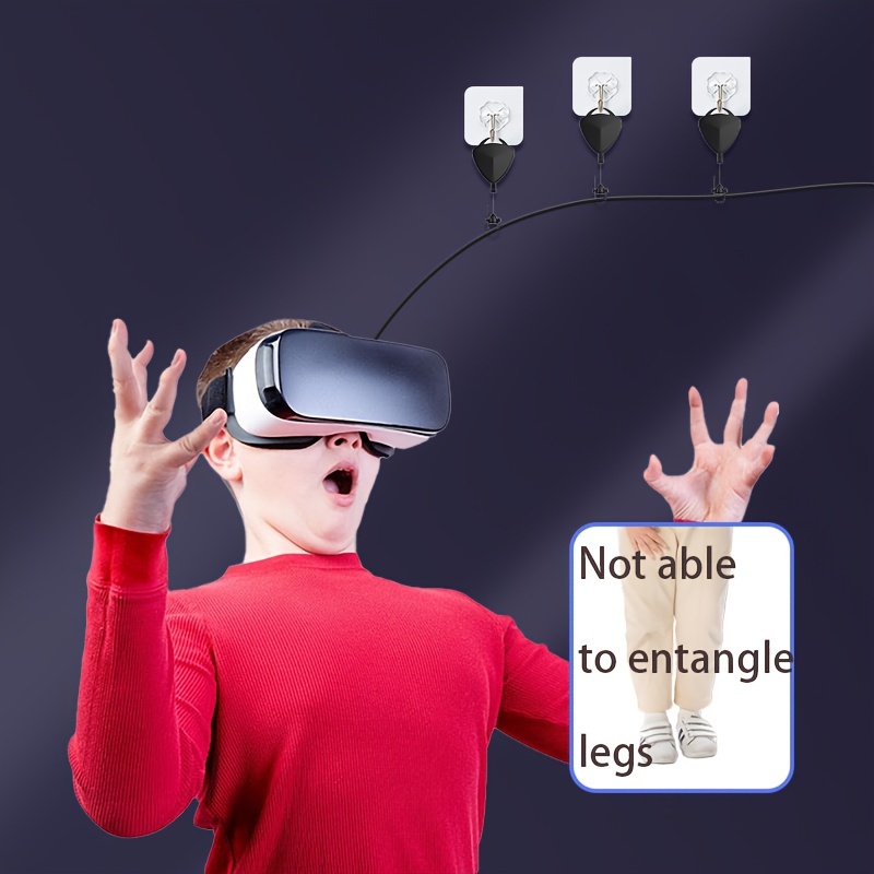 KIWI design VR Cable Management Retractable Ceiling Pulley System  Compatible with Quest3/Quest 2/HTC Vive/Valve Index