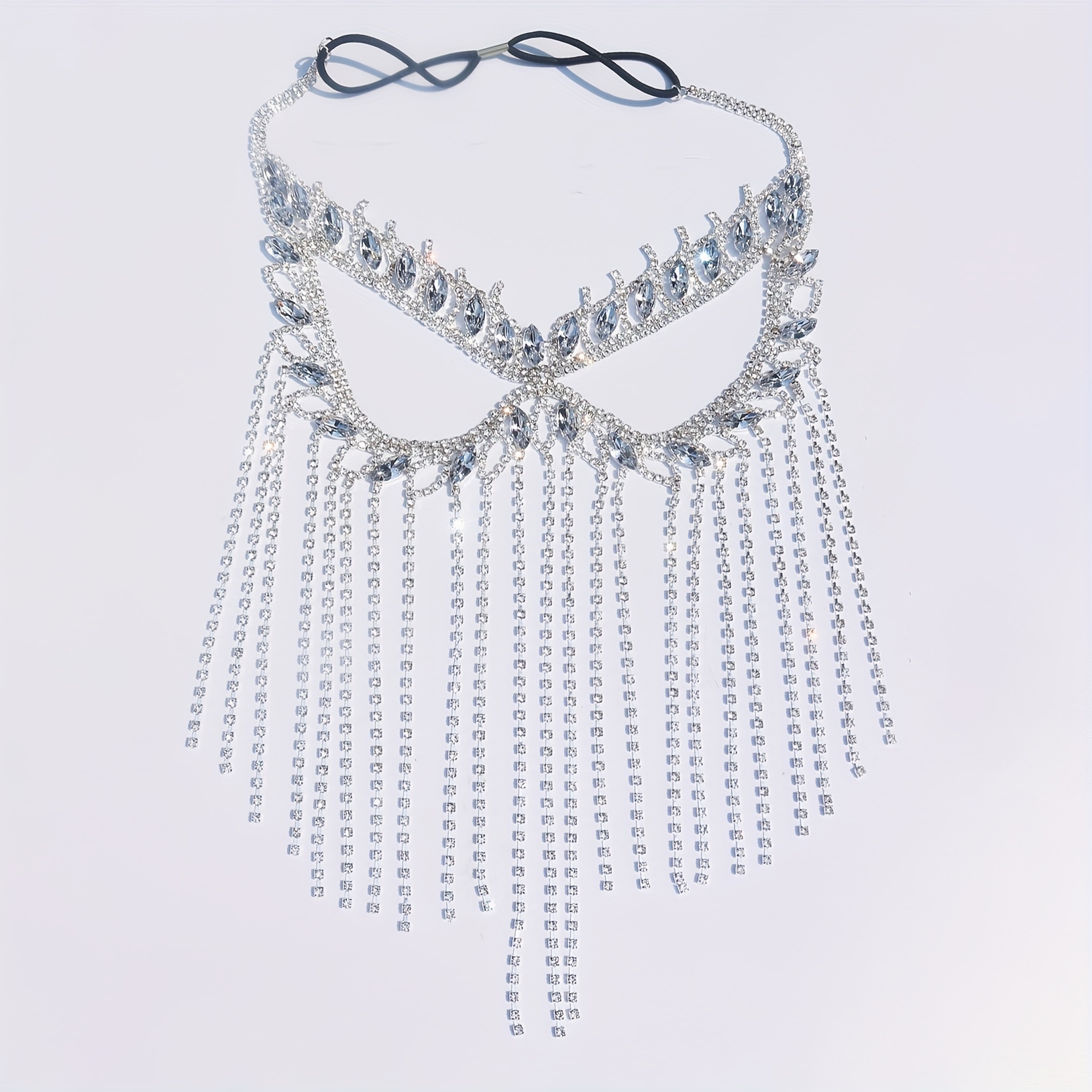 Rhinestone Fringe Mask