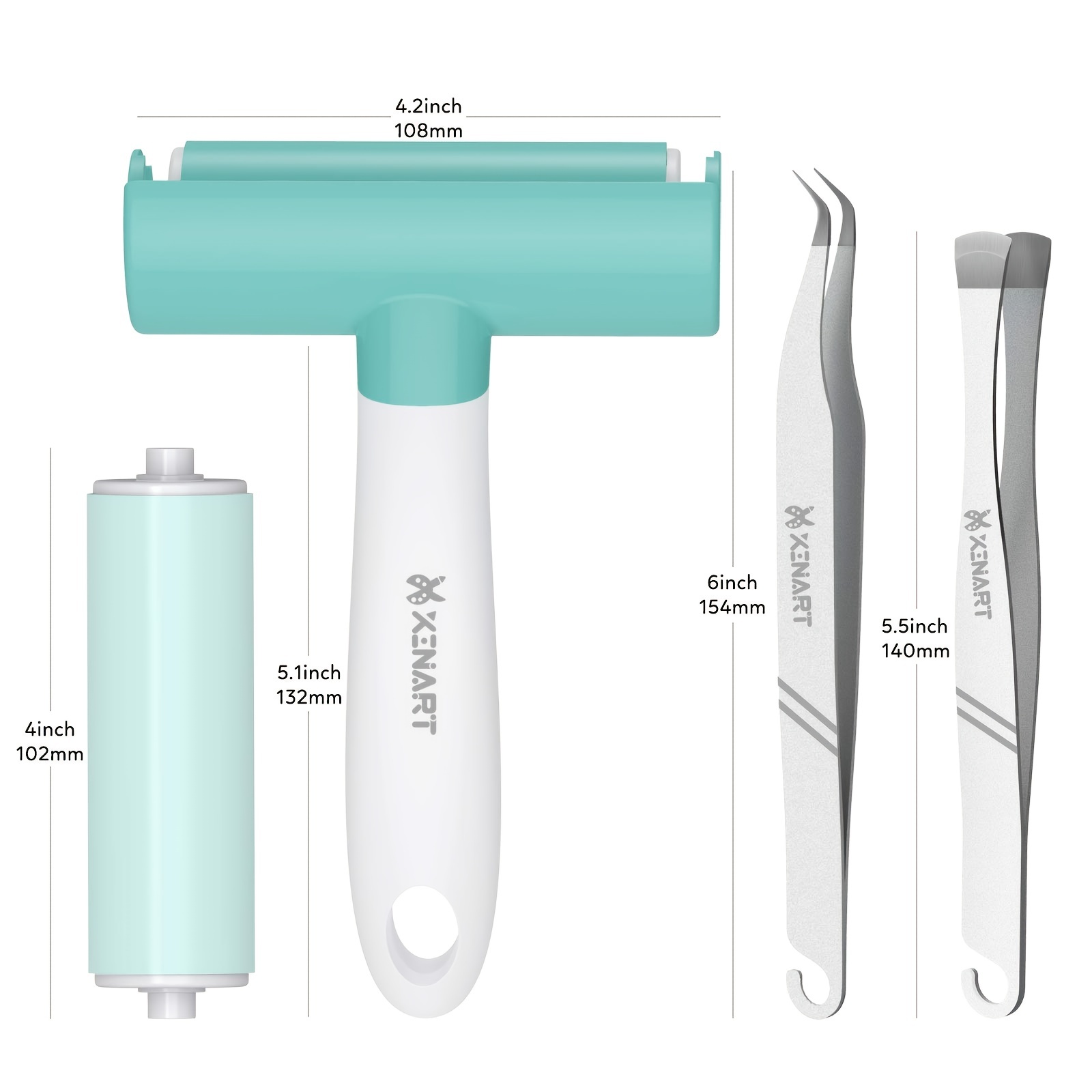 Rouleau Brayer Pour Cricut - Ensemble Outils Vinyle Avec Pince | Pour Découpe, Scrapbooking
