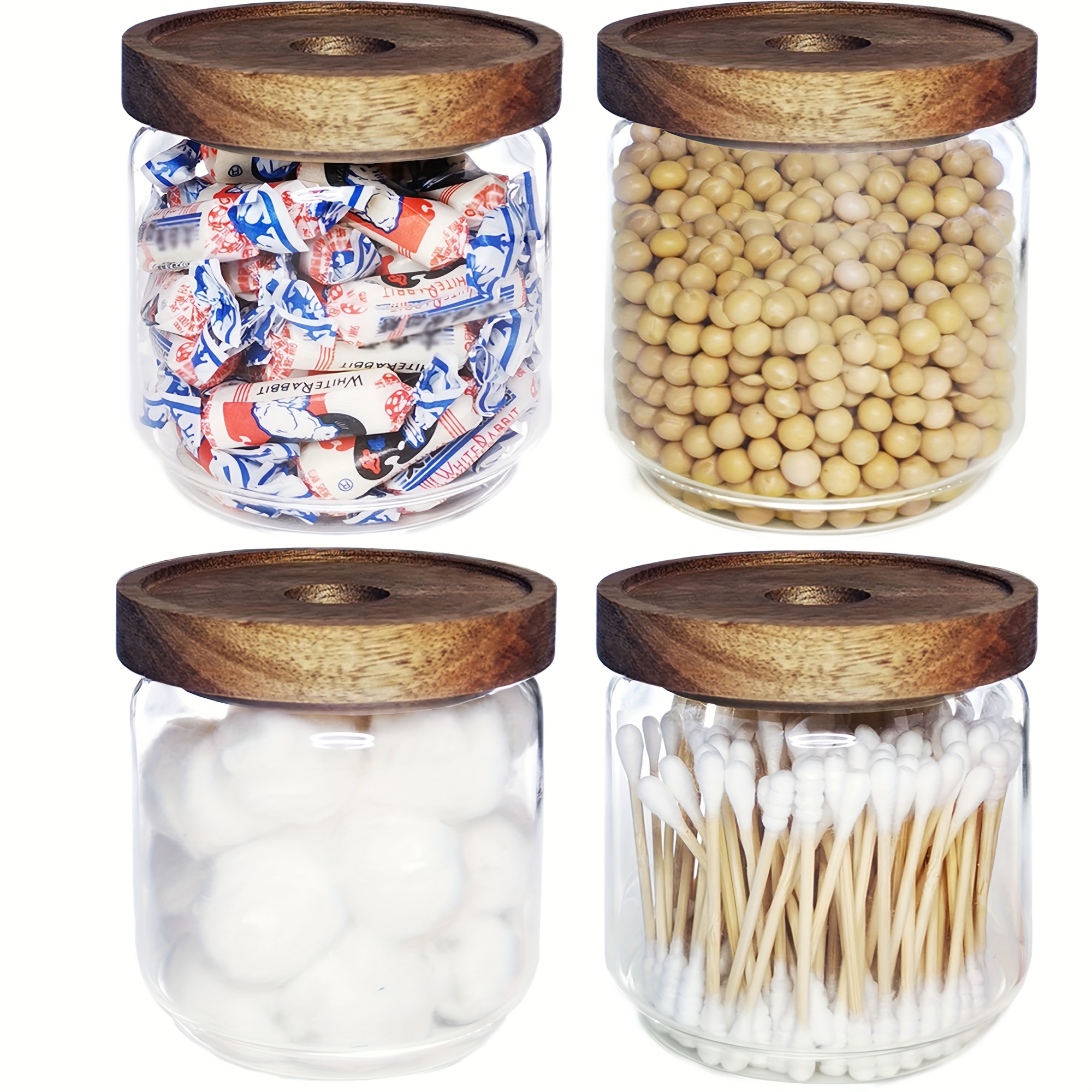 1pc Storage Jars With Lids, Nut Jar, Dried Fruit Jar, Nut Jar,  Multifunctional Glass Jars, Sealed Snack Pot, Transparent Nut Jar, Creative Snack  Jar, Decorative Fruit Jar, Nut Container, Room Decoration, Kitchen