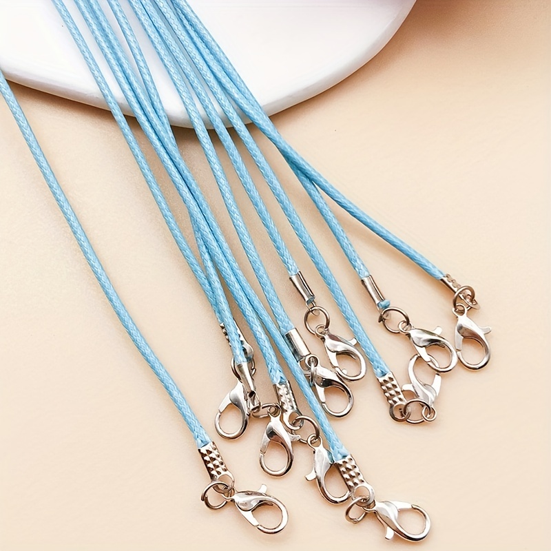 Cordón de cuero ajustable para collar, cadena de cuerda de cera