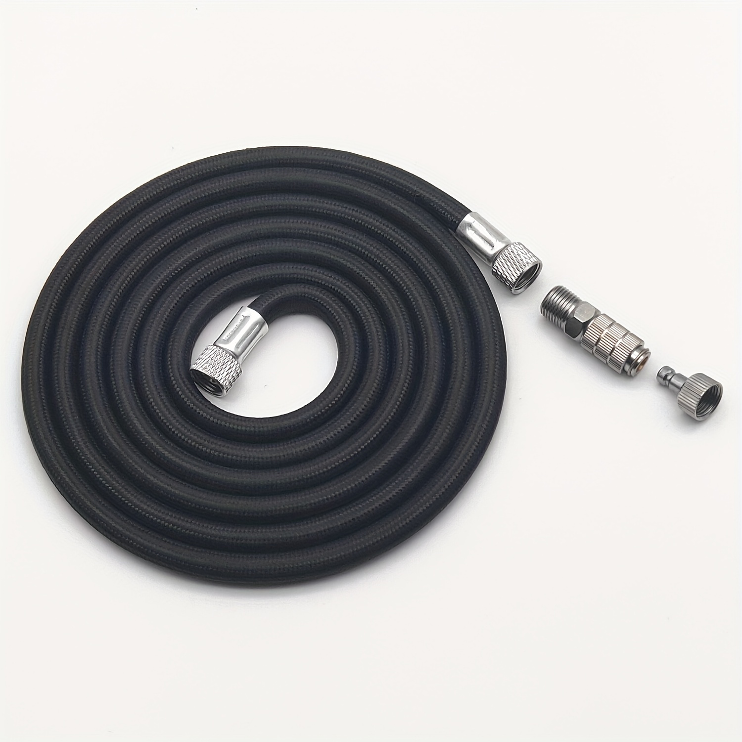 6' Braided Airbrush Air Hose with Paasche & 1/4 Fitting Ends Regulator  Compressor