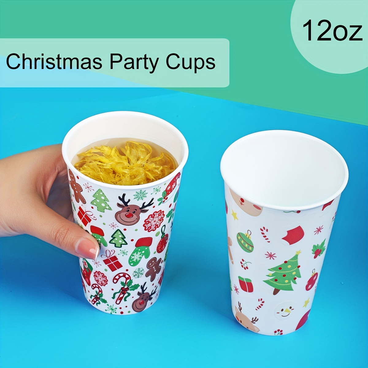 Christmas Party Cups, Reusable Christmas Party Cups, Christmas