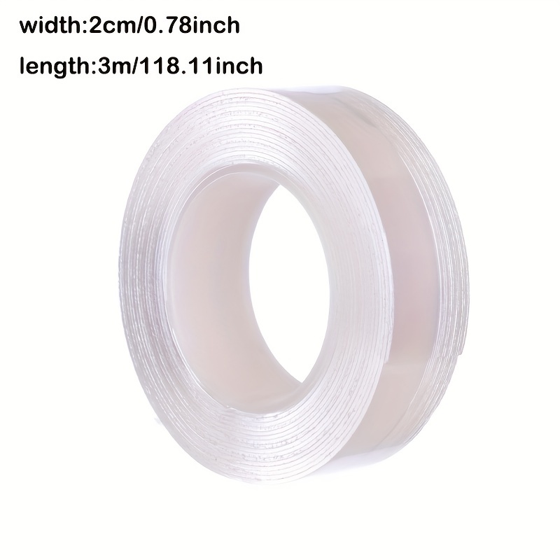 Reusable double-sided adhesive tape Nano Tape, transparent, 3 m