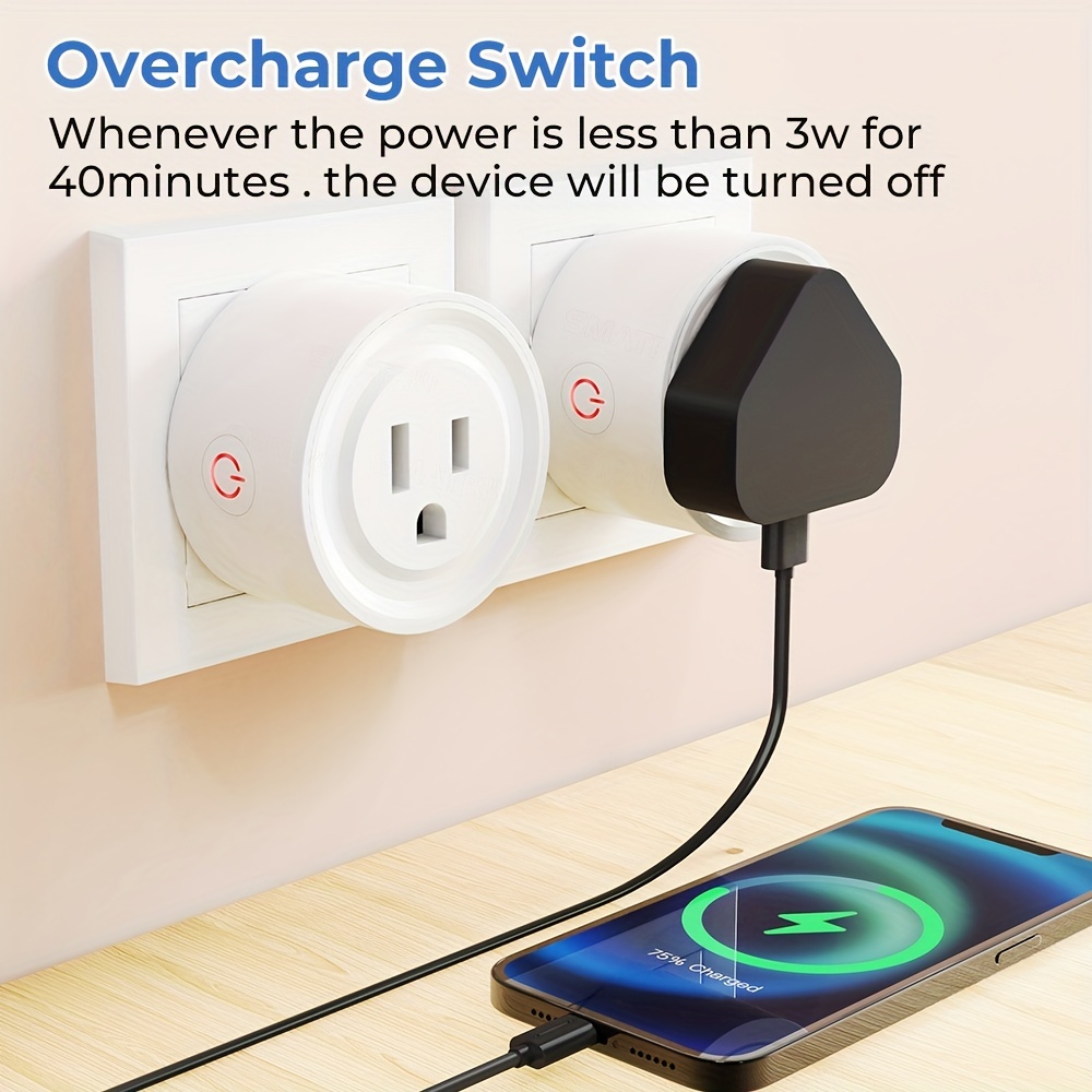 Smart WiFi Plug Sockets Outlet Switch Voice Control For  Alexa Google  Home