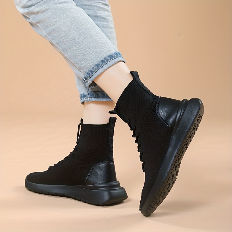 Knit hotsell sneaker boots