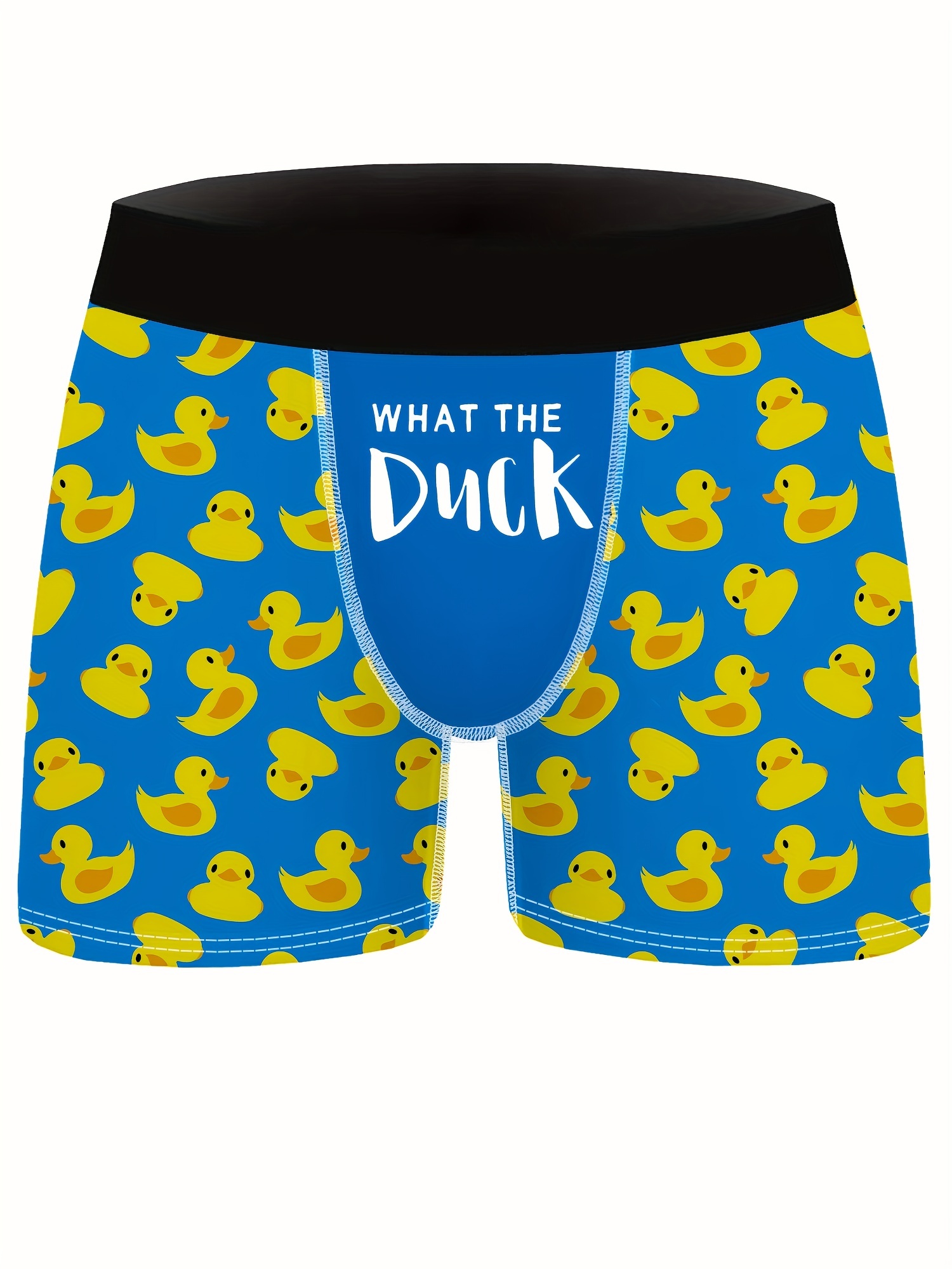 Yellow Duck Pattern Men's Stretch Boxer Briefs Breathable - Temu Canada