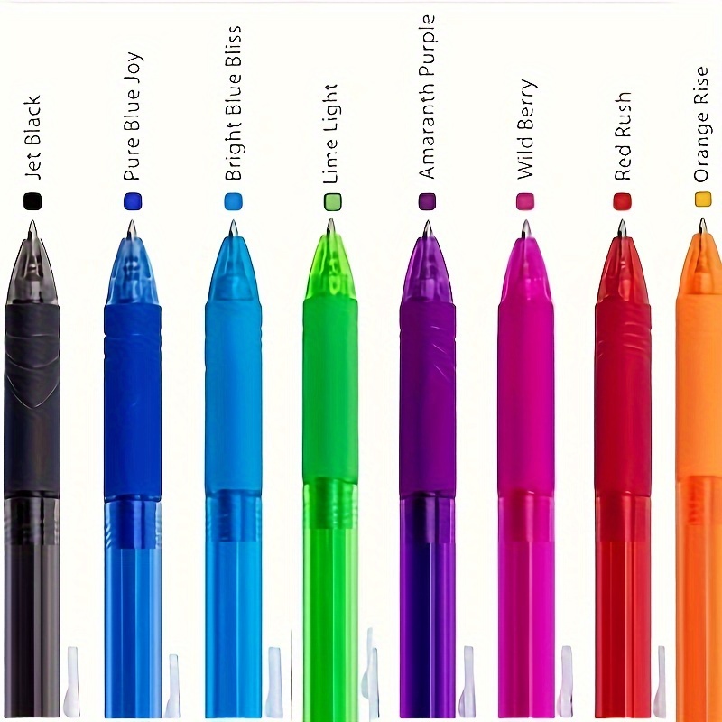 Erasable Gel Pens Set 8 Vibrant Colors Perfect For - Temu