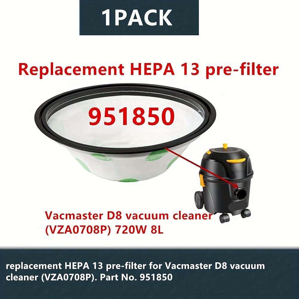 951850 Vacuum Hepa 13 Pre filter Dust Filter Bag Compatible Temu