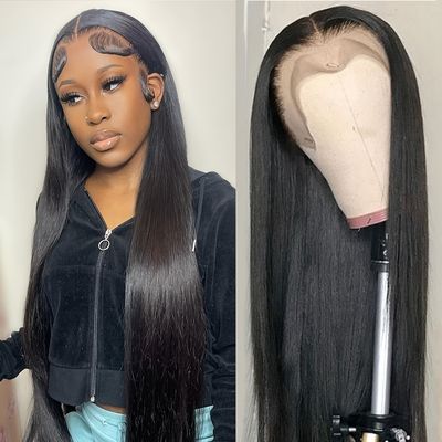 180 Density 13 4 Lace Front Loose Wave Human Hair Wigs Short Transparent  Lace Pre Plucked Bob Brazilian Human Hair Wigs | Shop Now For Limited-time  Deals | Temu