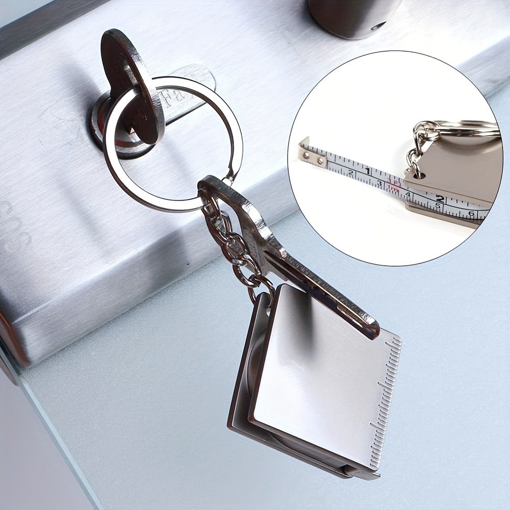 2-Pack Mini Measuring Tape Keychains, Small RetractableTape