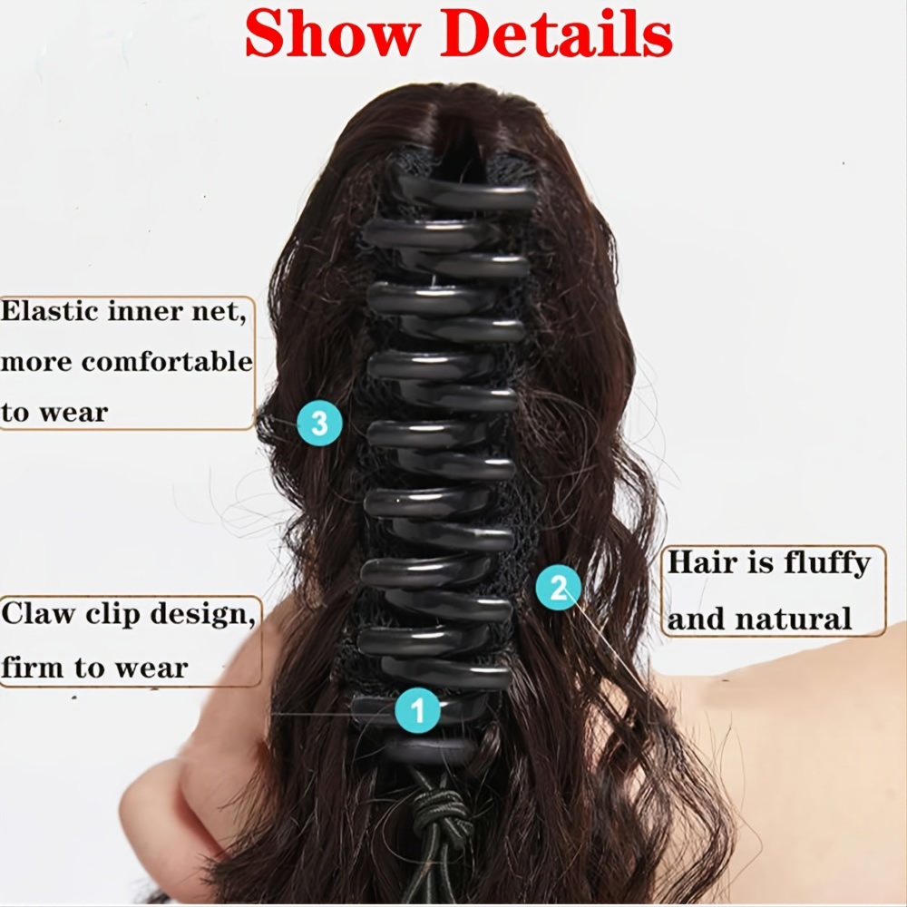 Straight Human Hair Ponytail Extensions 20-72 cm